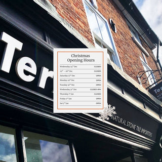 Festive Opening Hours at Terzetto Stone