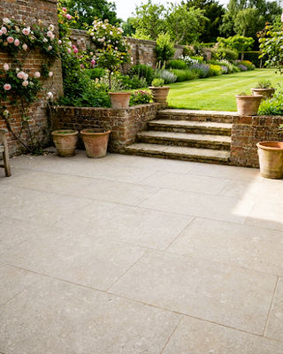 Yorkshire Tumbled Effect Porcelain Tiles: Limestone Look for Indoors and Outdoors