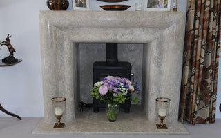 Palermo Limestone Fireplace image 5