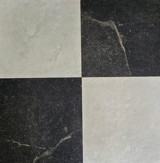 Cadiz 3D White &amp; Nero Matt Chequer Porcelain (Sample x 2 pieces) image 1