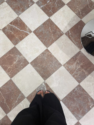 Parisian Rosa Marble Effect Matt Porcelain
