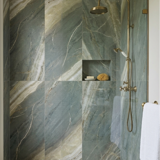 Alabaster Emerald Honed Marble Effect Porcelain