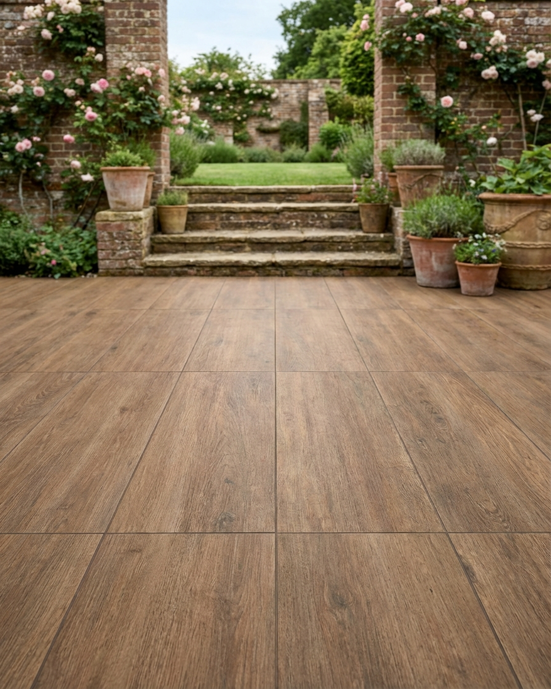 Ashdown Walnut Outdoor Wood Effect Porcelain – Terzetto Stone