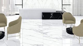 Calacatta Pure White Polished Porcelain (Sample) image 4