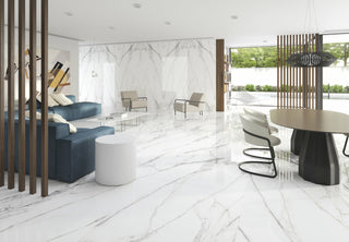 Calacatta Pure White Polished Porcelain (Sample) image 3