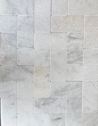 Carrara Tumbled Marble Bricks image 2