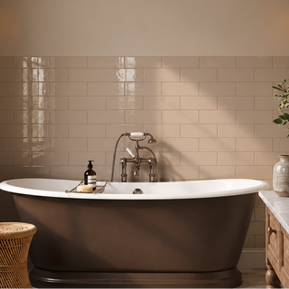 Regent Glazed Taupe Ceramic