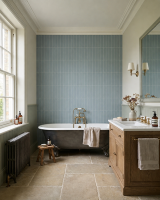 Colori Sky Blue Porcelain Bricks
