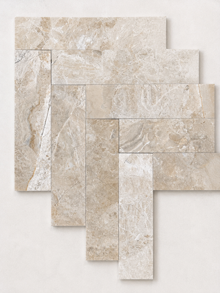 Corinthian Honed Marble Brick Tiles