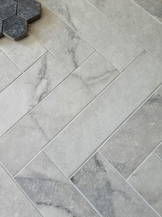 Dolce Antiqued Porcelain Brick Tile image 2