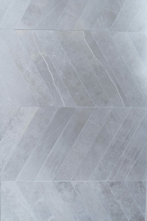 Geneva Chevron Silver Porcelain (Sample) image 1