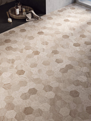 Aqua Aged Hexagon Light Porcelain image 1