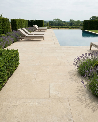 French Beige Outdoor Stone Effect Porcelain
