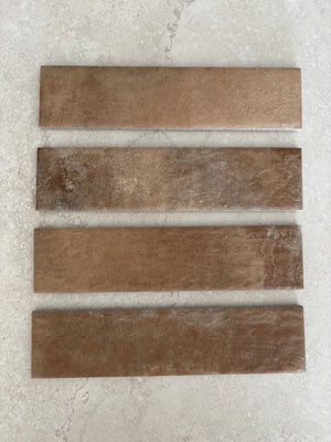 Tierra Terracotta Effect Matt Porcelain Bricks (Sample)