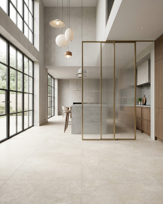Italian White Matt Stone Effect Porcelain