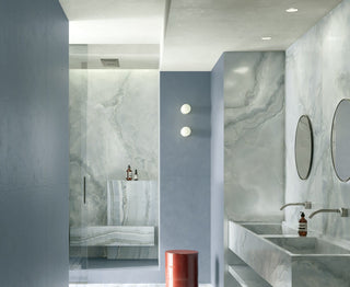 Maravilla Onyx Effect Azure Blue Satin Porcelain image 3