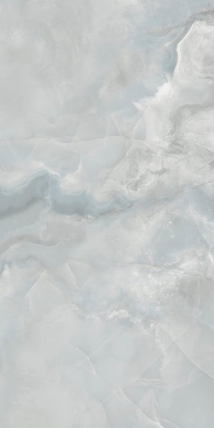 Maravilla Onyx Effect Azure Blue Satin Porcelain (Sample) image 1