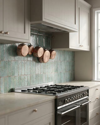 Marrakesh Sea Green Gloss Porcelain Brick