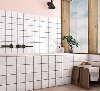 Monaco Zellige Blanc Square Glazed Ceramic image 1