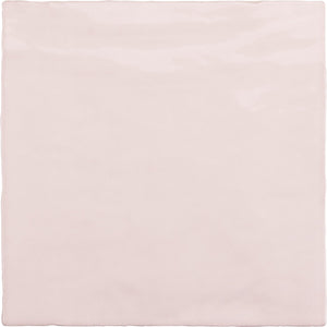 Monaco Zellige Rose Pink Square Glazed Ceramic (Sample) image 1