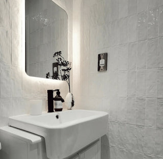 Monaco Glazed Blanc Ceramic Bricks image 3