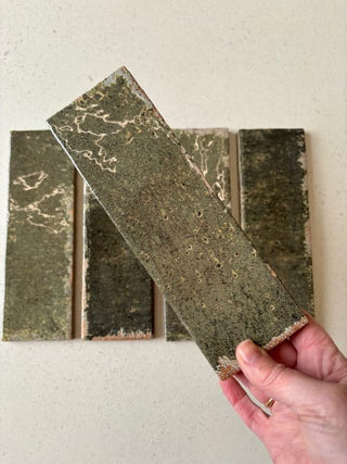 Marrakesh Olive Gloss Porcelain Brick image 5