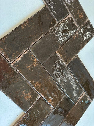 Marrakesh Russet Gloss Porcelain Brick image 4