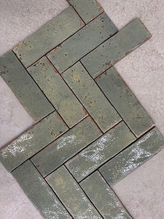 Marrakesh Sea Green Gloss Porcelain Brick image 2