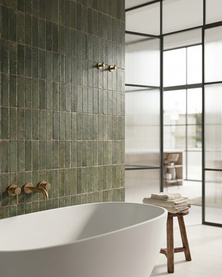 Marrakesh Olive Gloss Porcelain Brick