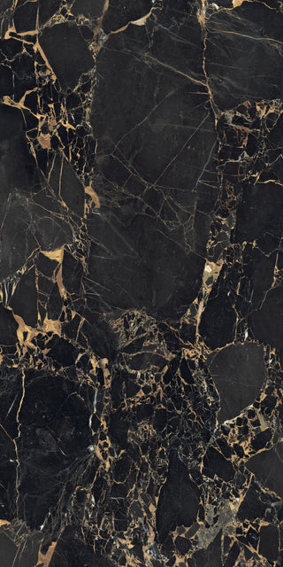 Marron Satin Marble Effect Porcelain (Sample)