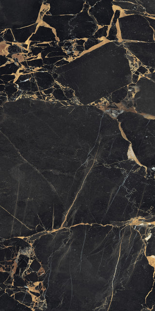 Marron Satin Marble Effect Porcelain