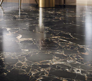 Marron Satin Marble Effect Porcelain