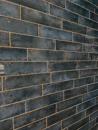 Metallic Glazed Blue Brick image 3