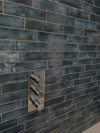 Metallic Glazed Blue Brick image 2