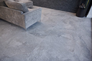 Travertine Silver Natural Porcelain image 4