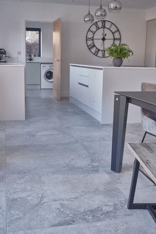 Travertine Silver Natural Porcelain image 7