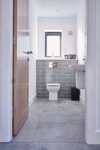 Travertine Silver Natural Porcelain image 8