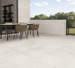 Milton White Stone Effect Outdoor Porcelain