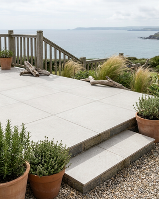 Milton White Stone Effect Outdoor Porcelain