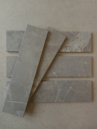 Minster Taupe Matt Porcelain Brick Sample image 1