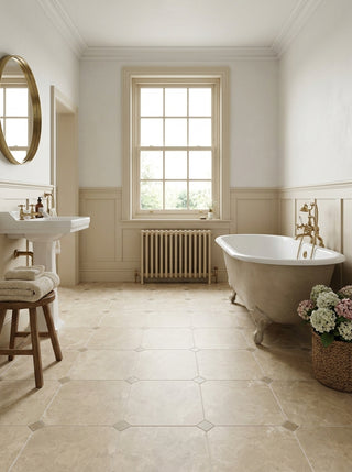 Minster Octagon Cream Matt Porcelain