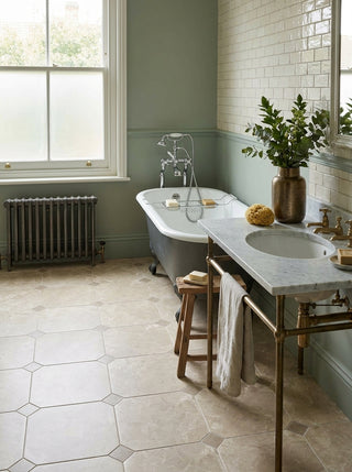 Minster Octagon Cream Matt Porcelain
