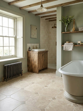 Minster Octagon Cream Matt Porcelain
