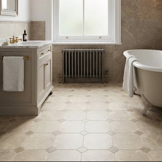 Minster Octagon Cream Matt Porcelain