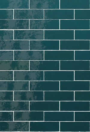 Monaco Glazed Azur Blue Ceramic Bricks (Sample) image 1