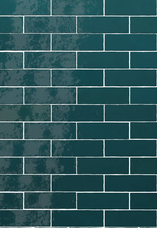 Monaco Glazed Azur Blue Ceramic Bricks image 4