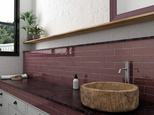 Monaco Glazed Crimson Ceramic Bricks (Sample) image 1