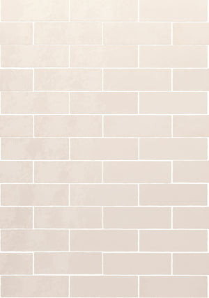 Monaco Glazed Milky White Ceramic Bricks (Sample) image 2