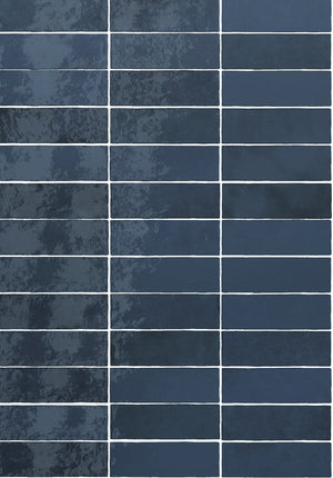 Monaco Glazed Ocean Blue Ceramic Bricks (Sample) image 2