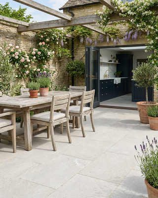 Montpellier Grey Tumbled Effect Outdoor Porcelain